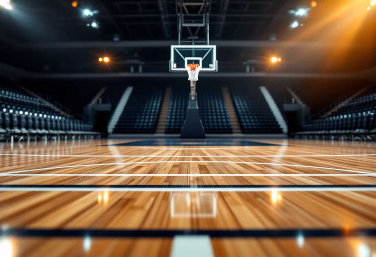 Vincent Valerio-Bodon durante il debutto con Estra Pistoia Basket