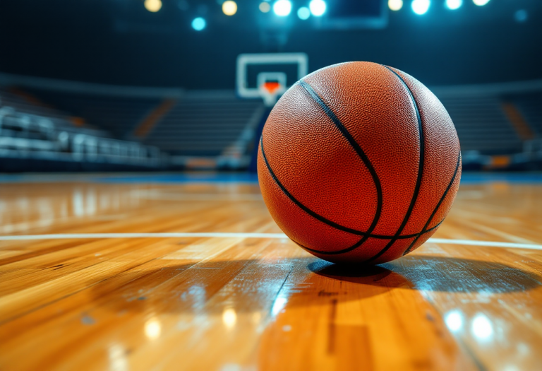 Giocatori di Virtus Bologna festeggiano la vittoria su Treviso