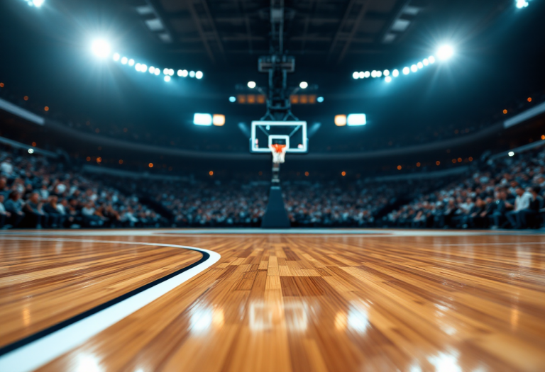 Giocatori di Varese festeggiano la vittoria