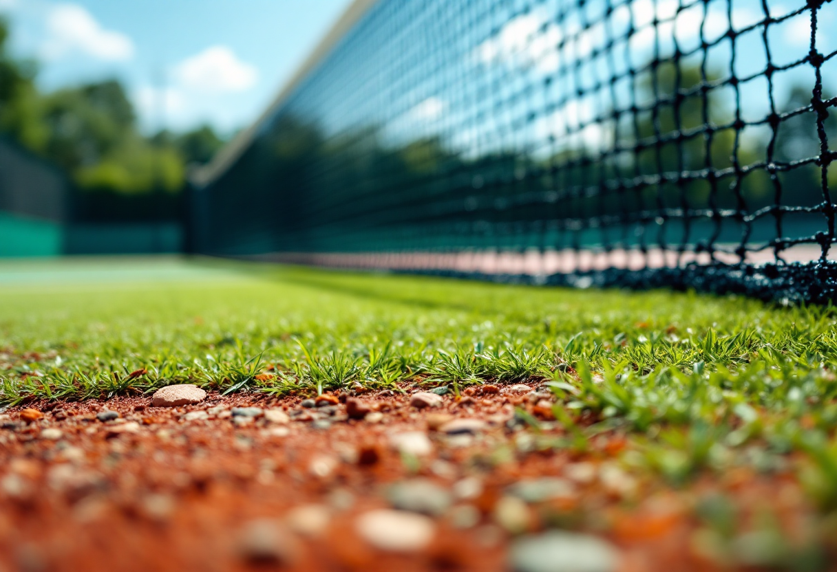 Giocatori di tennis in competizione per wild card