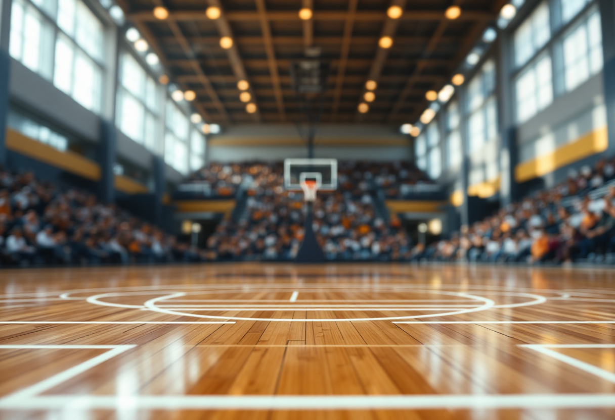 Xavier Johnson in azione durante la partita decisiva per la Serie A