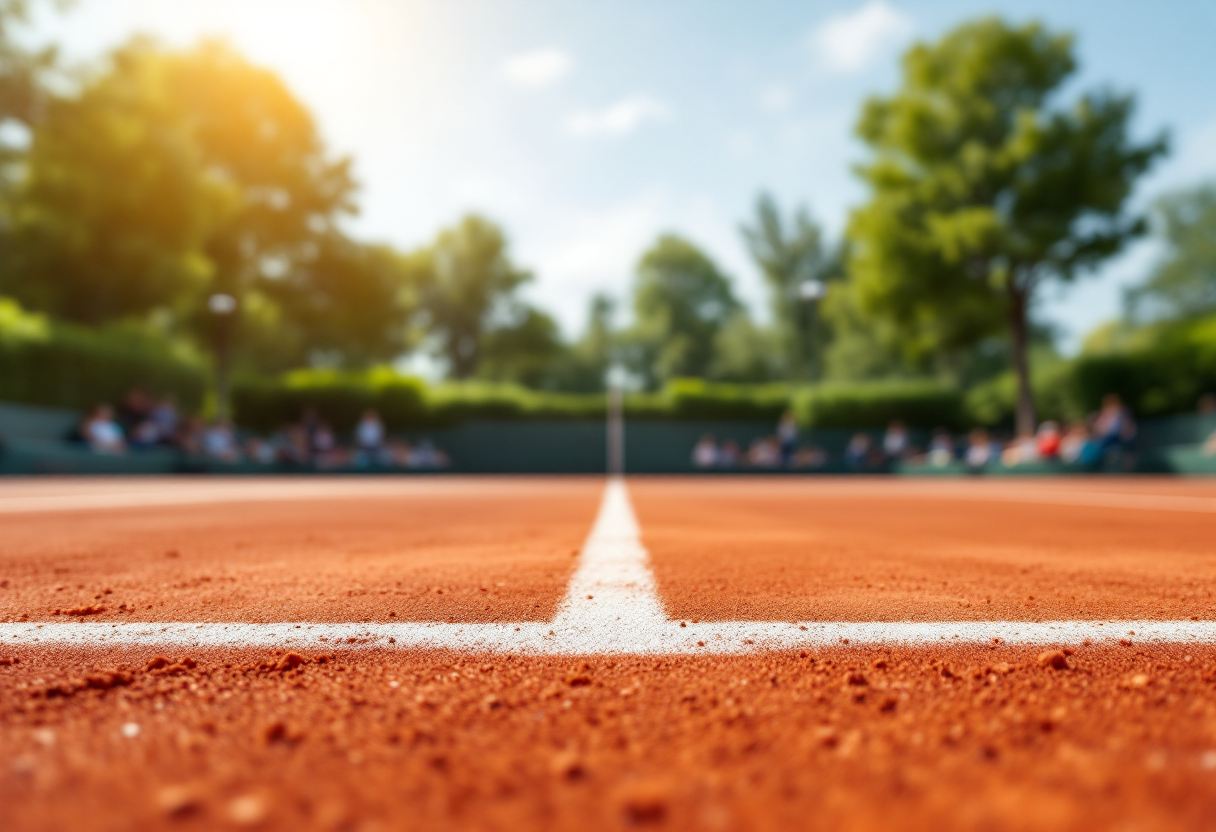 Alcaraz celebra la vittoria su Musetti in semifinale