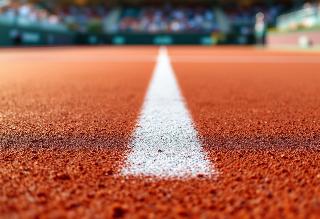 Alexander Zverev in azione durante una partita di tennis