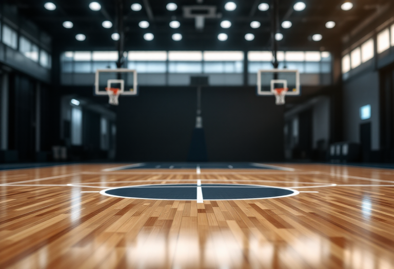 Giocatori Carpegna Prosciutto Basket Pesaro in azione