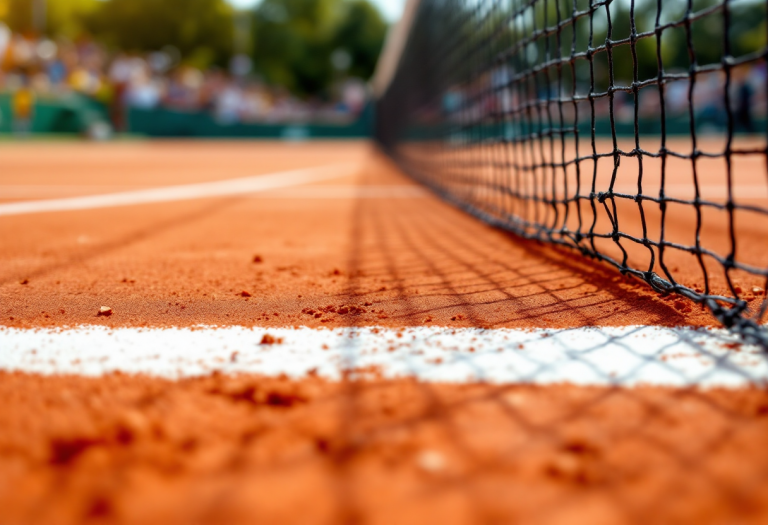Andrea Guerrieri durante il torneo a Santa Margherita di Pula