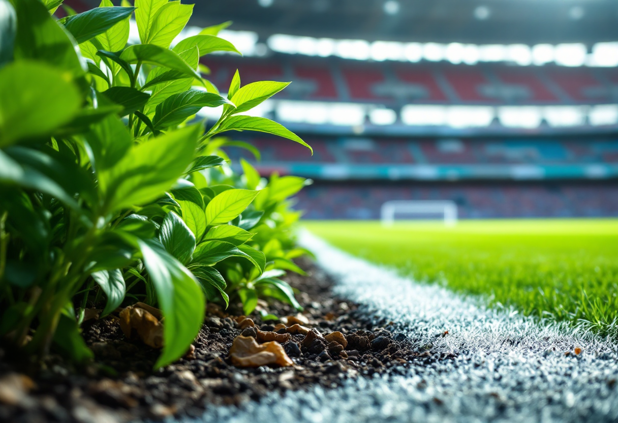 Antonio Conte con il trofeo dello scudetto Napoli