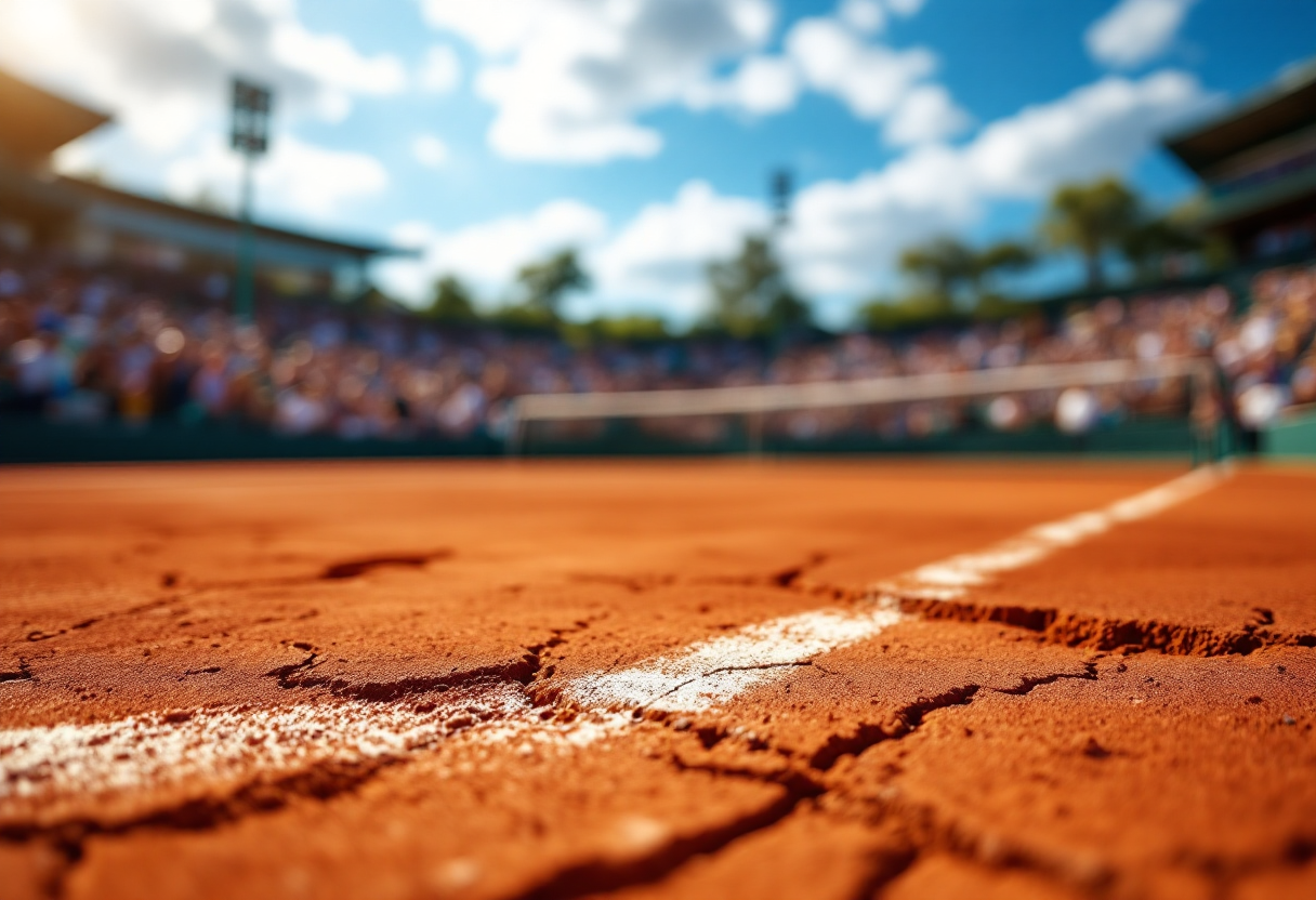 Arianna Zucchini e Kaja Juvan in azione durante il torneo