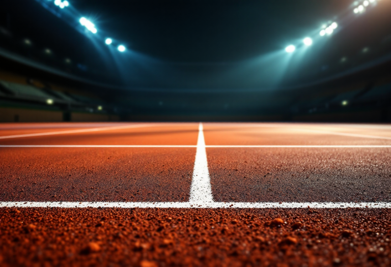 Bellucci e Draper in un intenso confronto sportivo