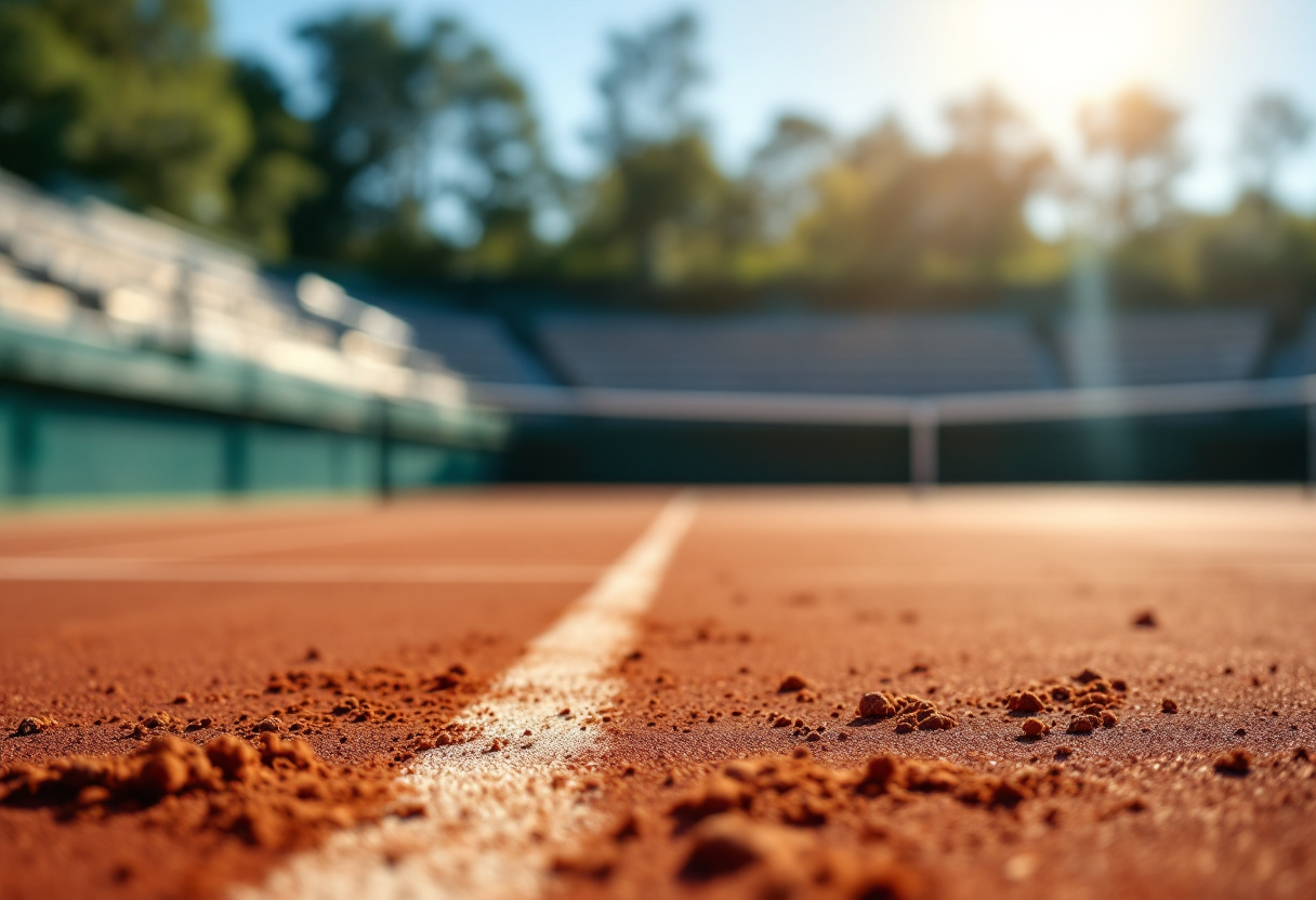 Benoit Paire in azione contro Francesco Maestrelli