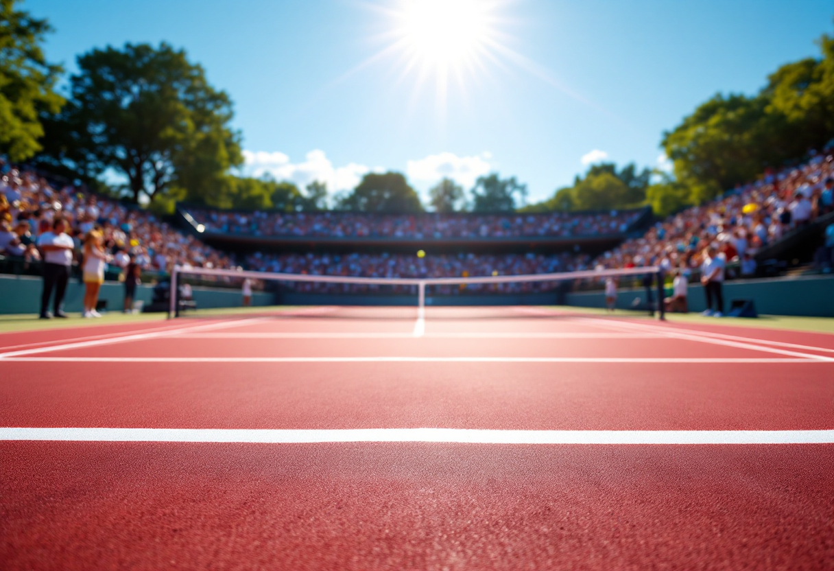 Carlos Alcaraz esulta dopo la vittoria al Foro Italico
