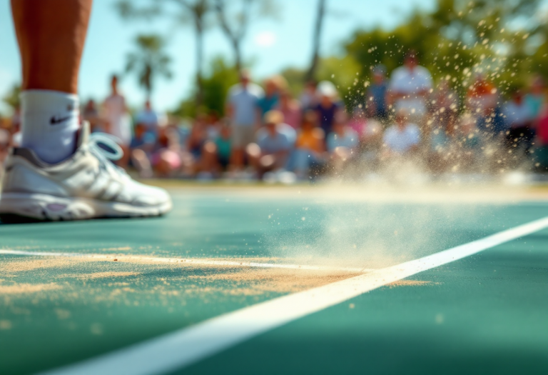 Carlos Alcaraz in azione al Roland Garros 2025