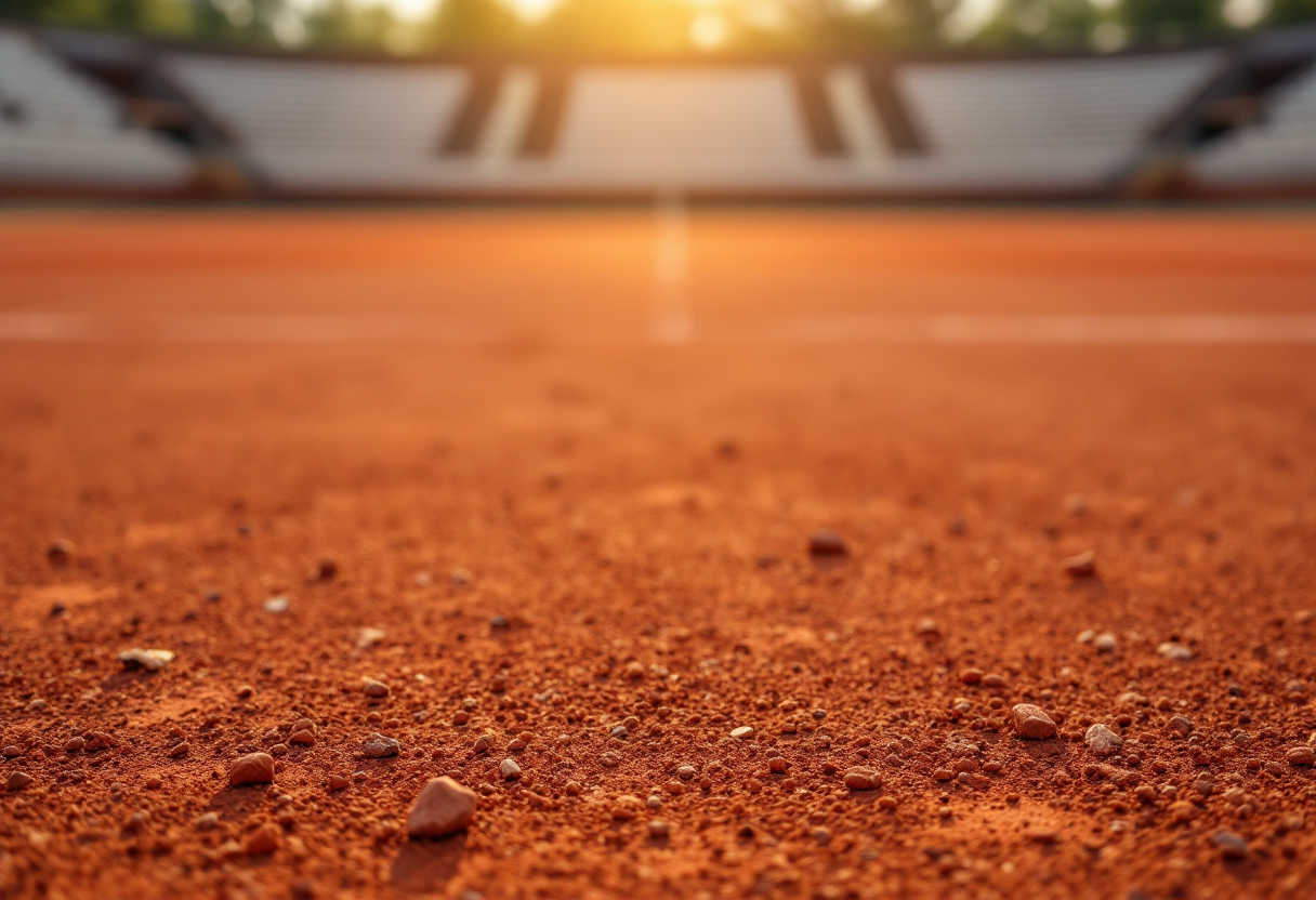 Carlos Moyá e Jannik Sinner durante una sessione di allenamento