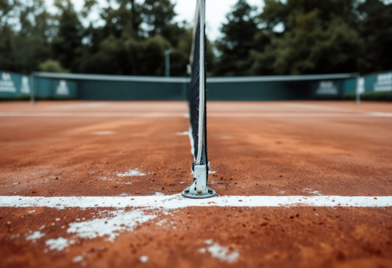 Caroline Garcia durante la conferenza di ritiro dal tennis