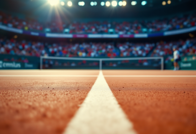 Lucia Bronzetti delusa dopo la sconfitta agli Internazionali BNL d'Italia