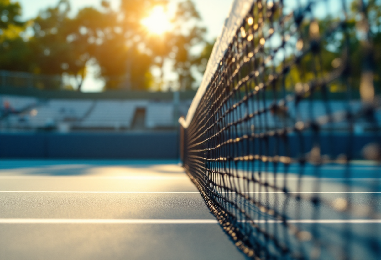Djokovic e Murray durante un match di tennis insieme