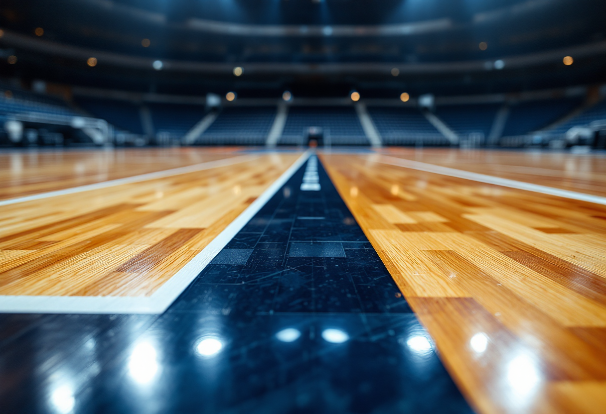 Immagine di gara-5 Eurolega tra squadre di basket