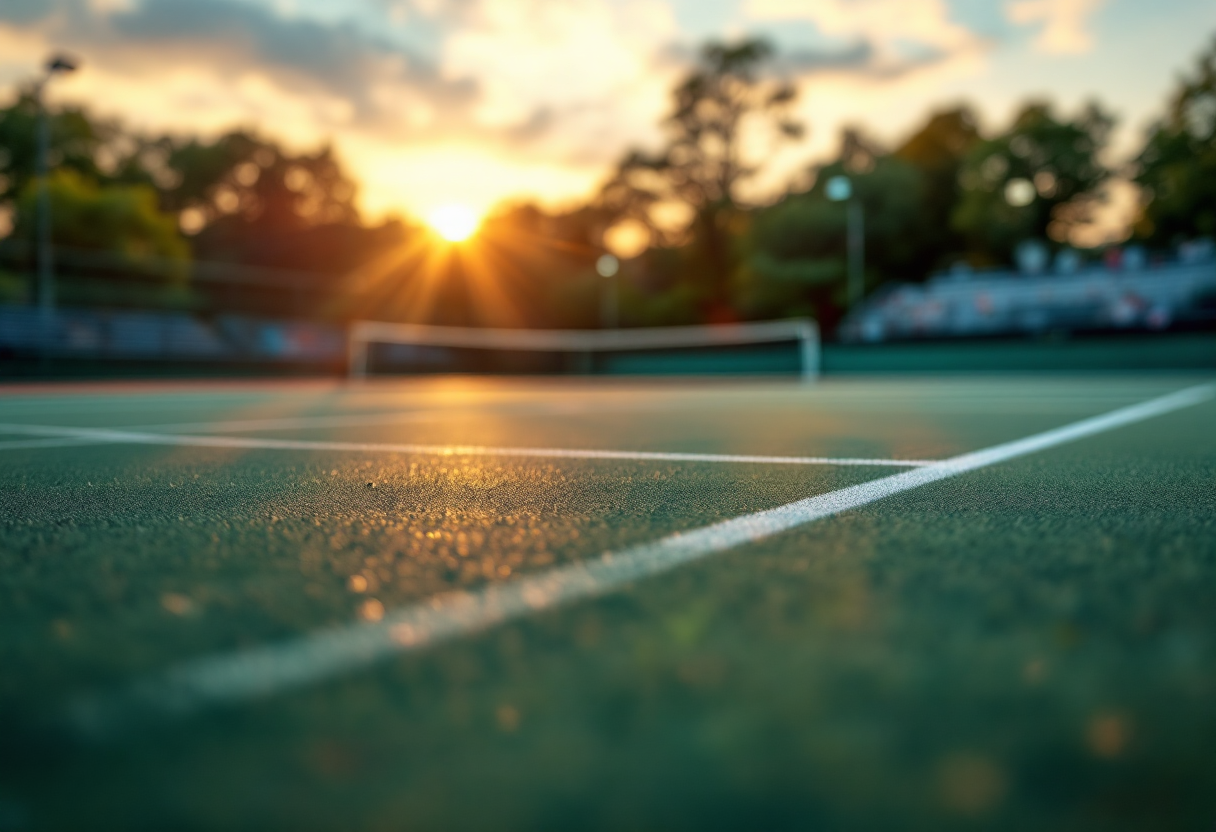 Fabio Fognini durante il suo ultimo match a Roma