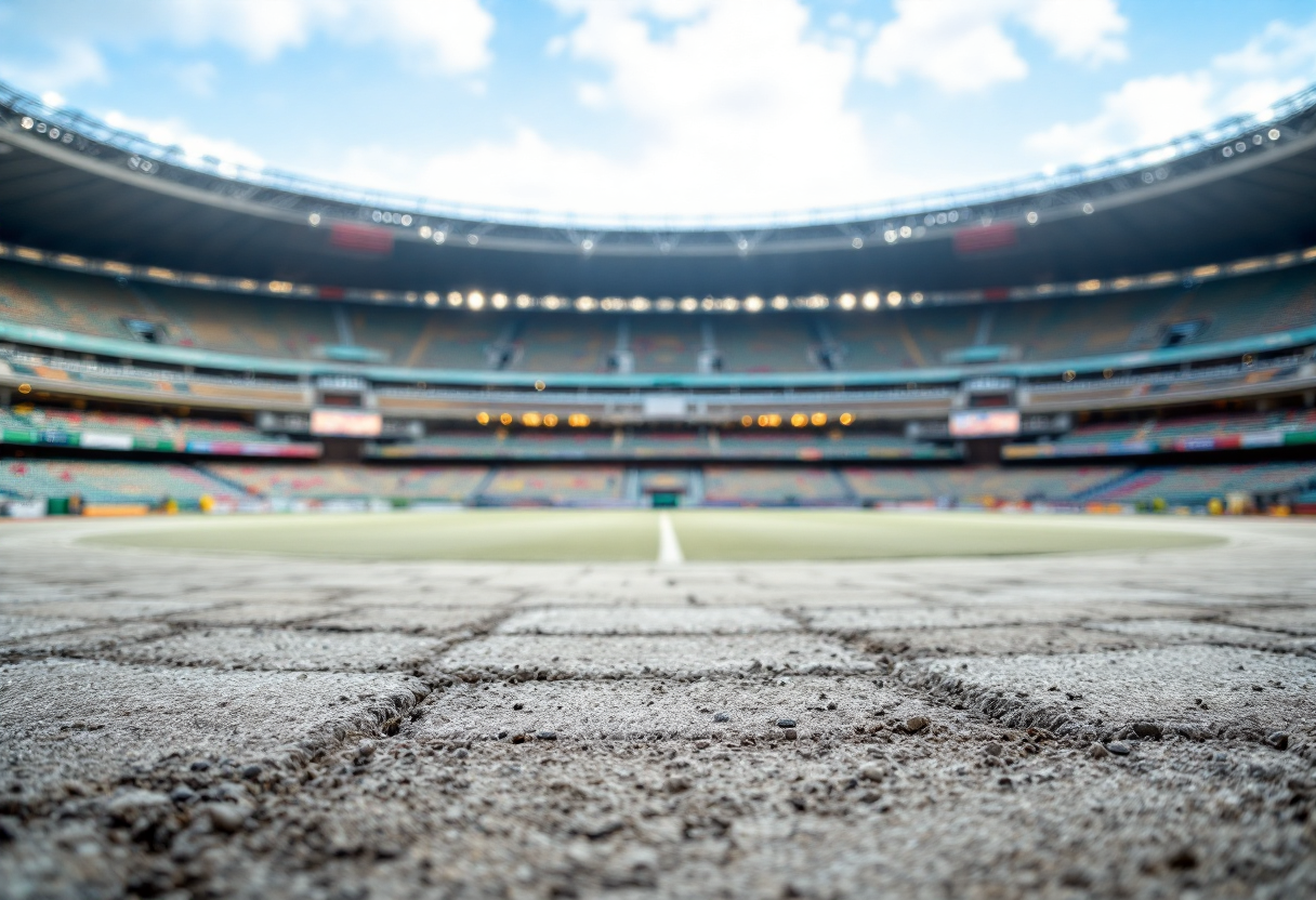 Vista del Centrale del Foro Italico con nuova copertura