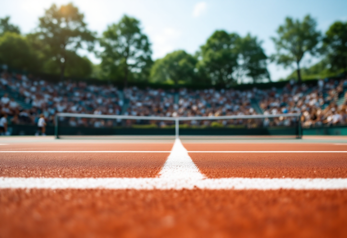 Gael Monfils esulta dopo una vittoria al Roland Garros