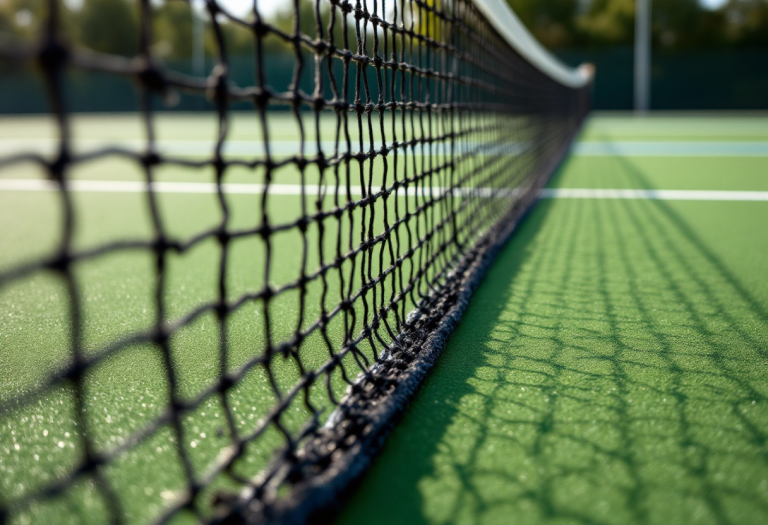 Giovani tennisti italiani in allenamento sul campo