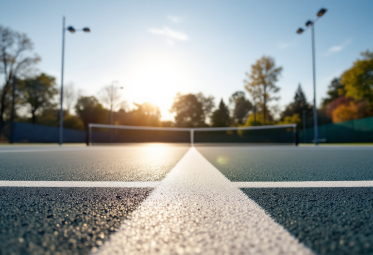 Giovani tennisti in azione durante un torneo professionistico
