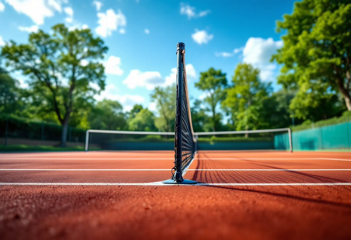 Holger Rune e Jannik Sinner durante un incontro di tennis