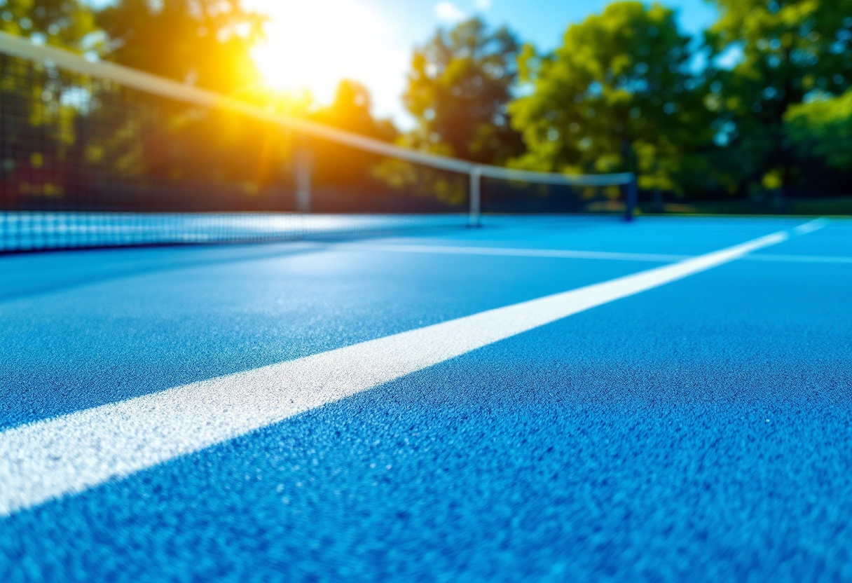 Immagine della Hopman Cup 2025 a Bari con atleti in azione