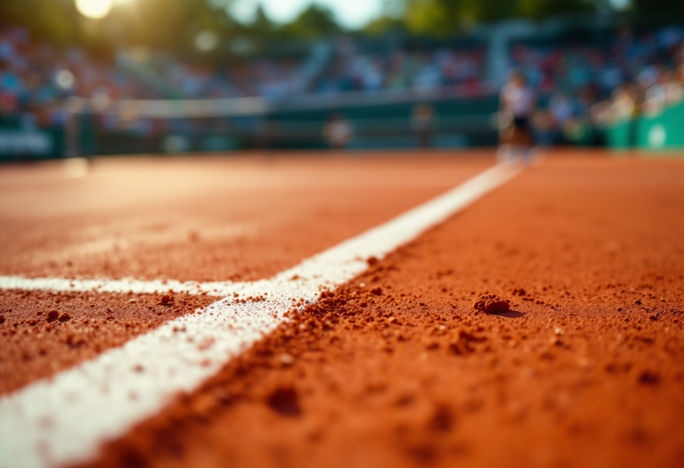 Iga Swiatek durante la sconfitta al torneo di Madrid