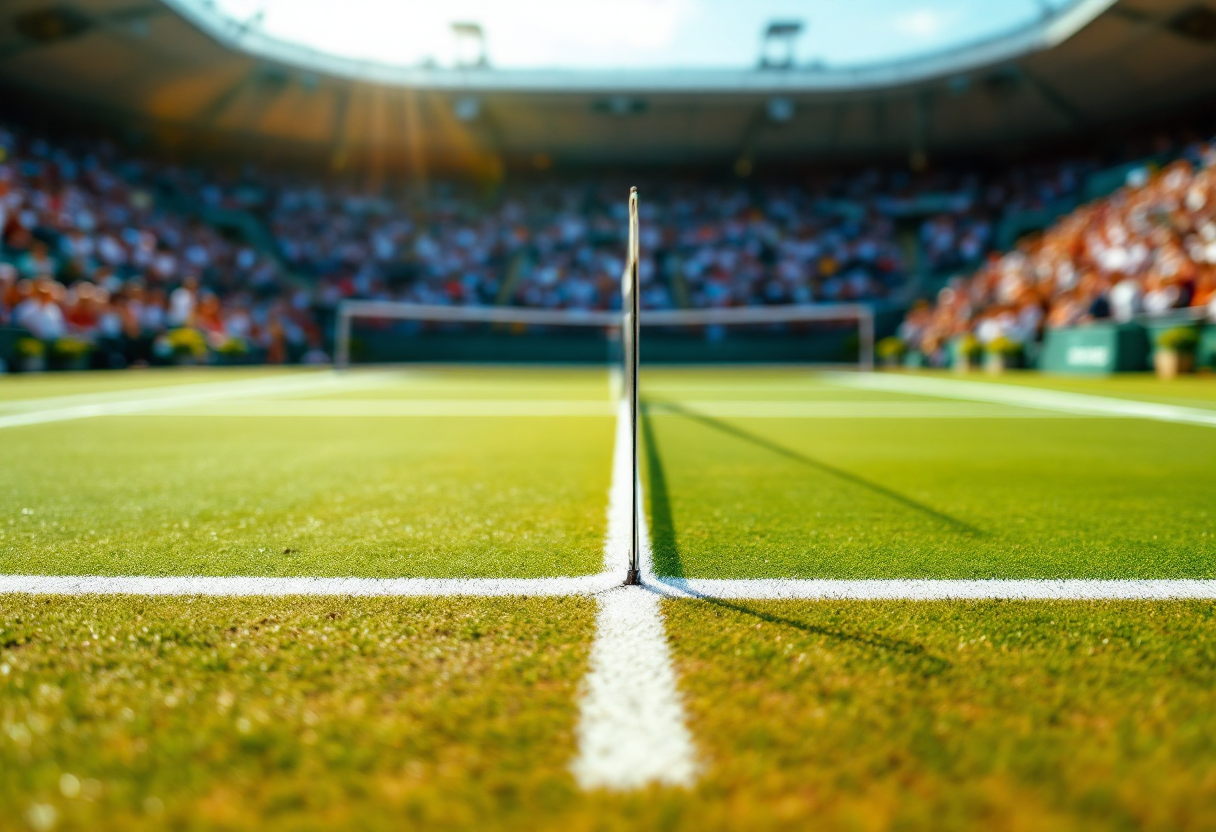 Jacopo Vasamì in azione contro Cameron Norrie