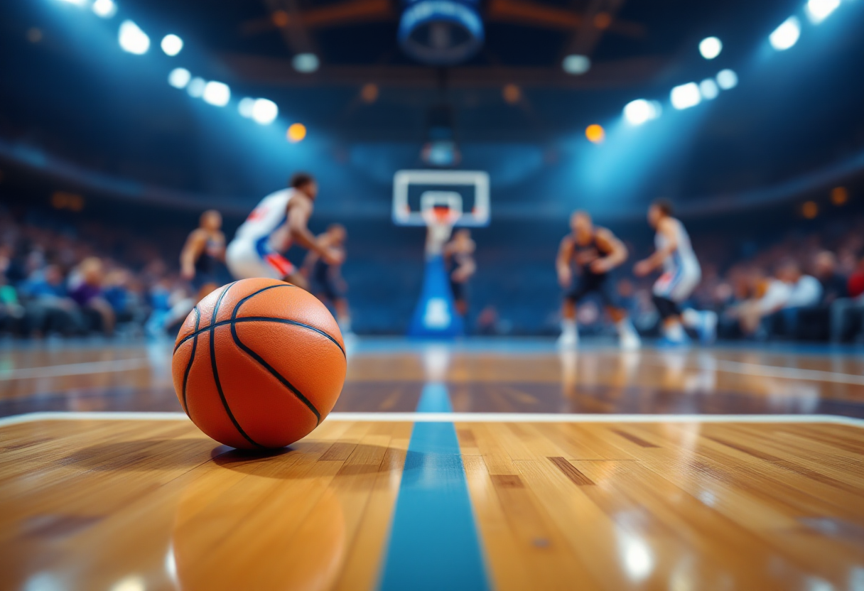 Jalen Brunson in azione con i Knicks durante i playoff