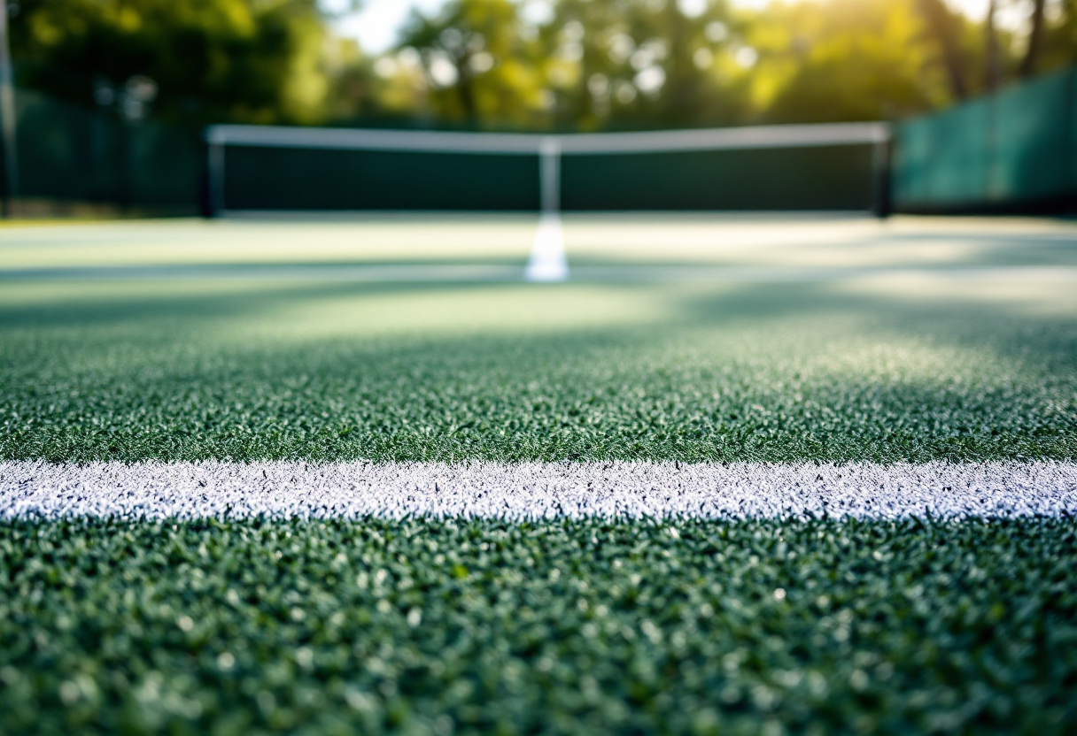 Jannik Sinner celebra la vittoria in campo
