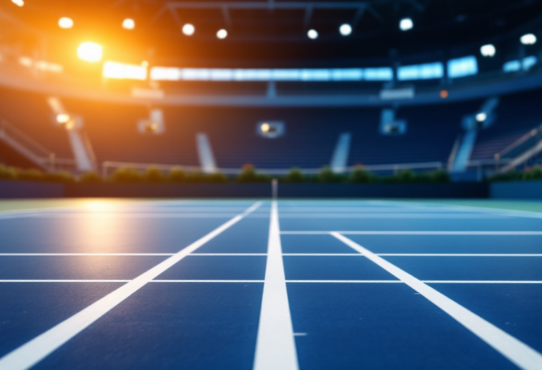 Jannik Sinner esegue un colpo di topspin durante una partita