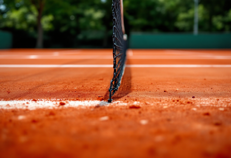 Jasmine Paolini in azione agli Internazionali BNL d'Italia