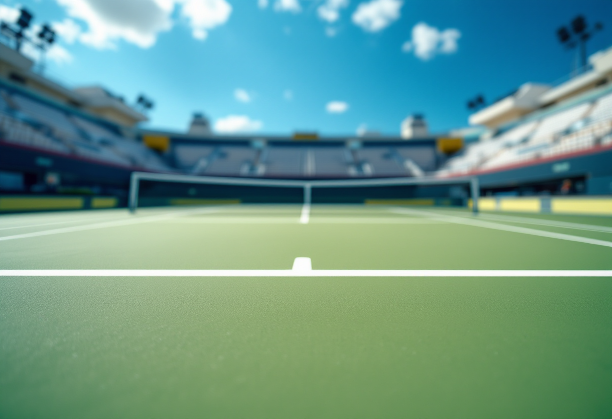 Luca Nardi durante una partita al Masters 1000 di Roma