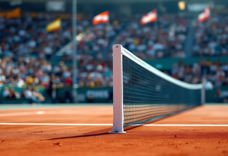 Matteo Berrettini durante un momento difficile agli Internazionali d'Italia 2025