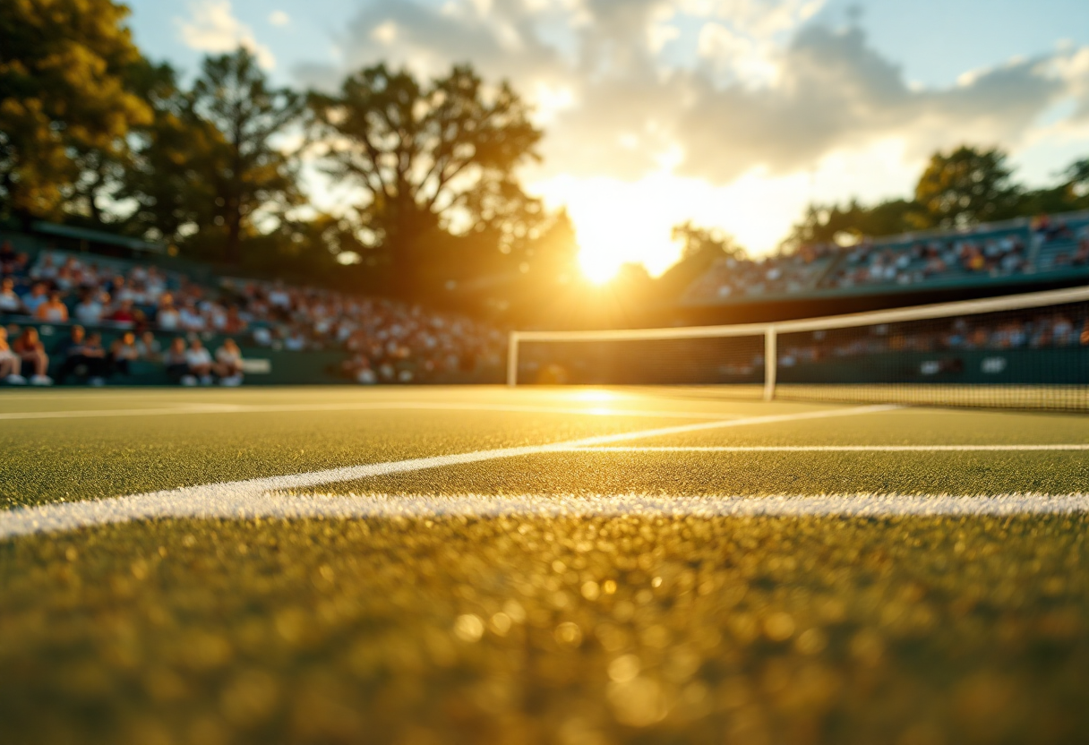 Matteo Berrettini durante il torneo di Roma 2023
