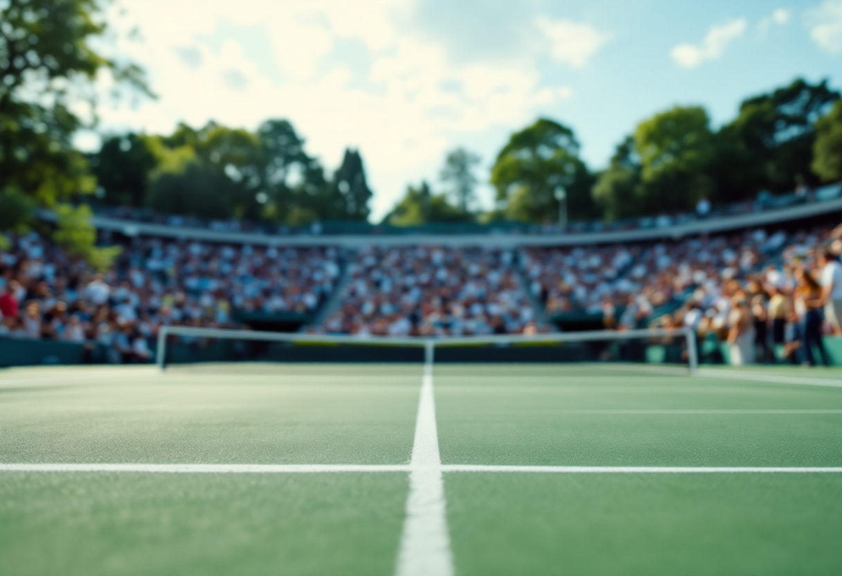 Matteo Berrettini in azione agli Internazionali d'Italia 2025