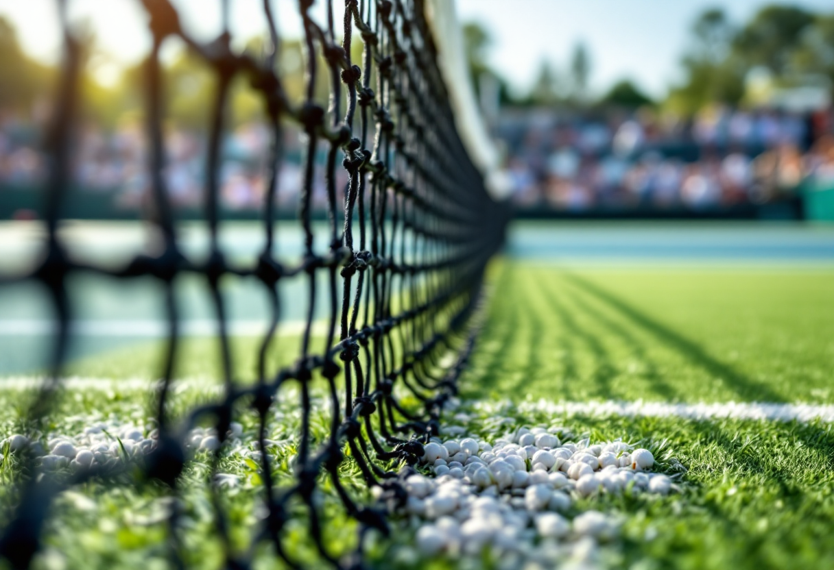 Mayar Sherif e Victoria Mboko in azione al Parma Ladies Open