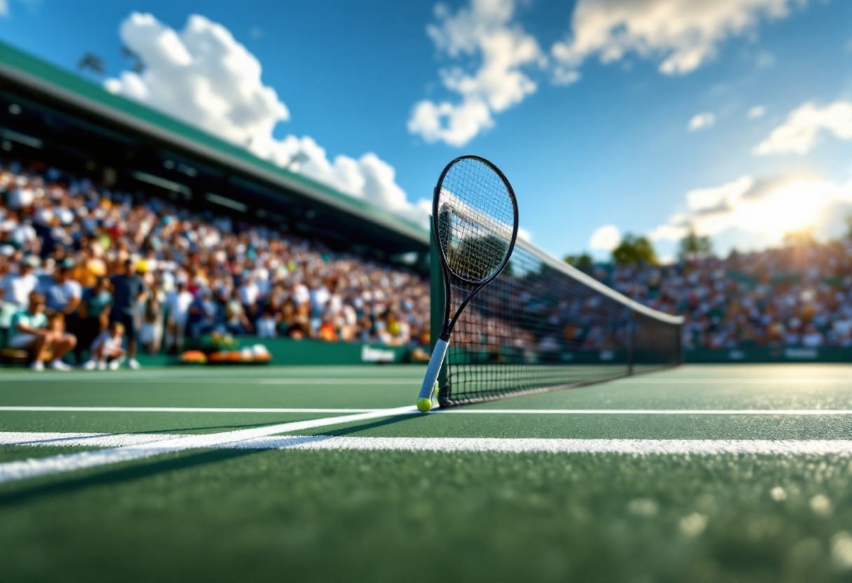 Lorenzo Musetti e Jack Draper durante la semifinale a Madrid