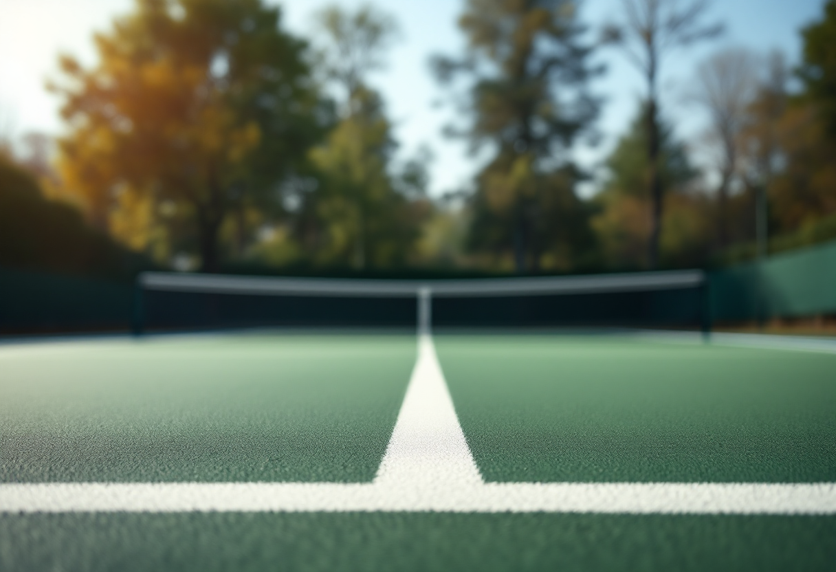 Lorenzo Musetti festeggia la vittoria su Alexander Zverev