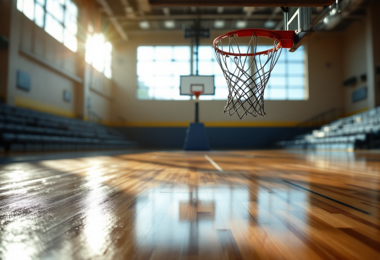 Giocatori del Napoli Basket in azione durante una partita