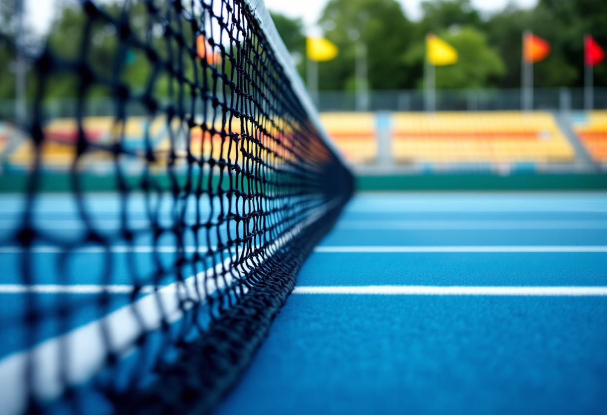 Giocatrici in azione al Parma Ladies Open di tennis