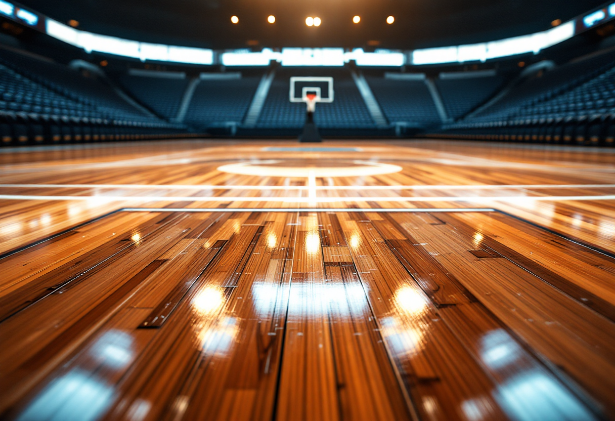 Giocatori Timberwolves e Thunder in azione durante i playoffs NBA