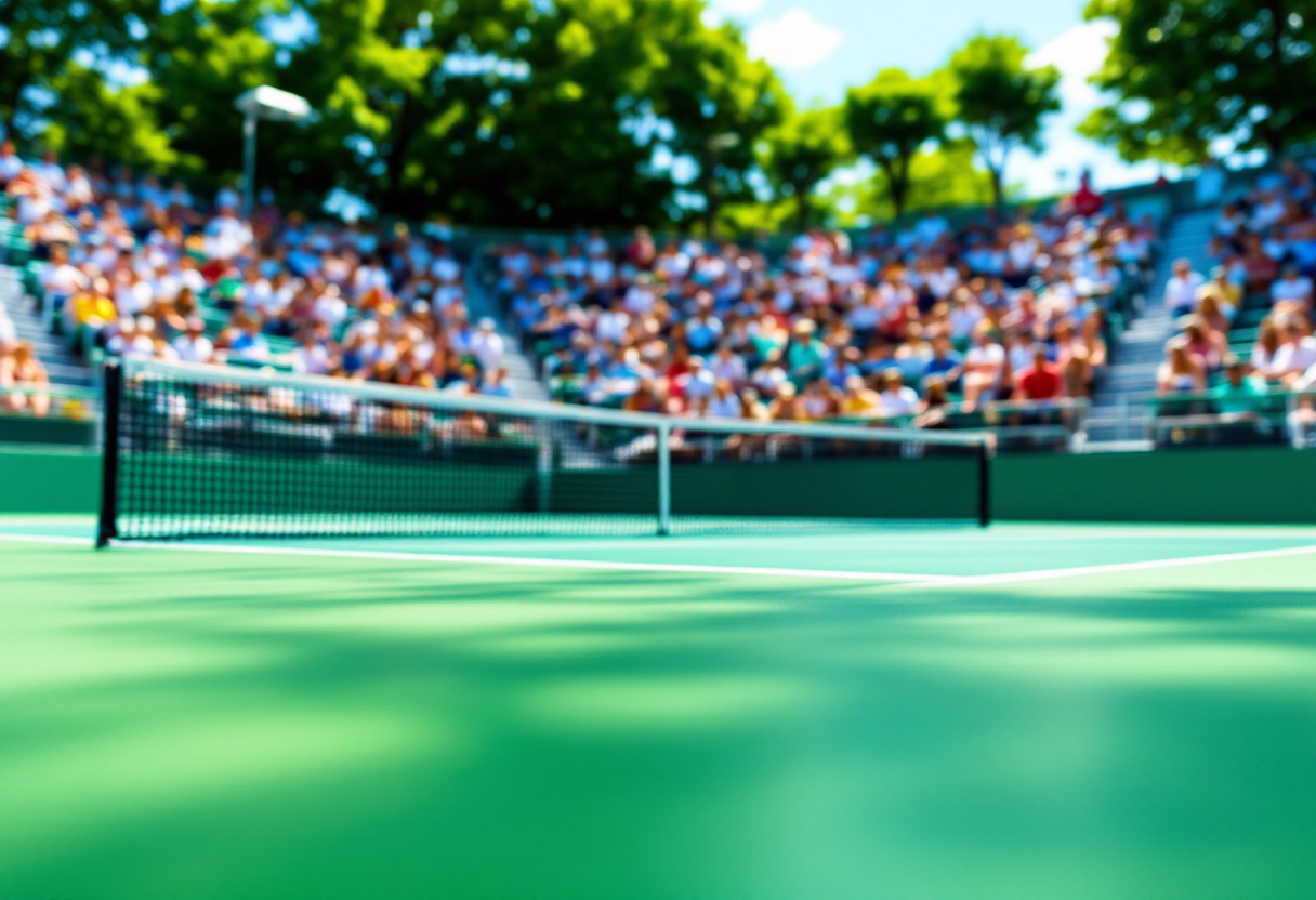 Giocatrici in azione durante le qualificazioni WTA 1000 Roma