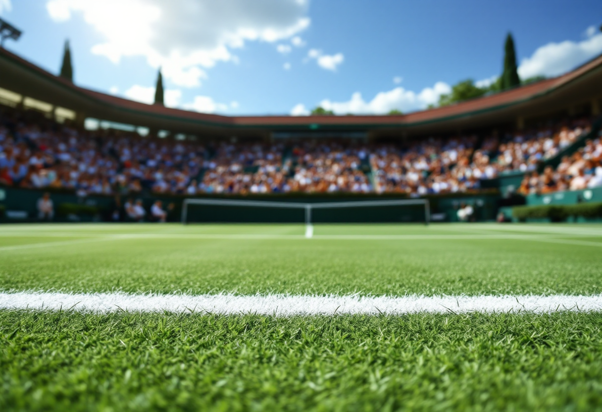 Giocatori in azione durante le rimonte al Roland Garros 2025