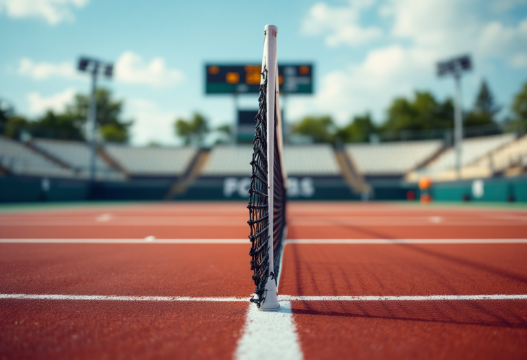 Arthur Fils durante il ritiro al Roland Garros 2025