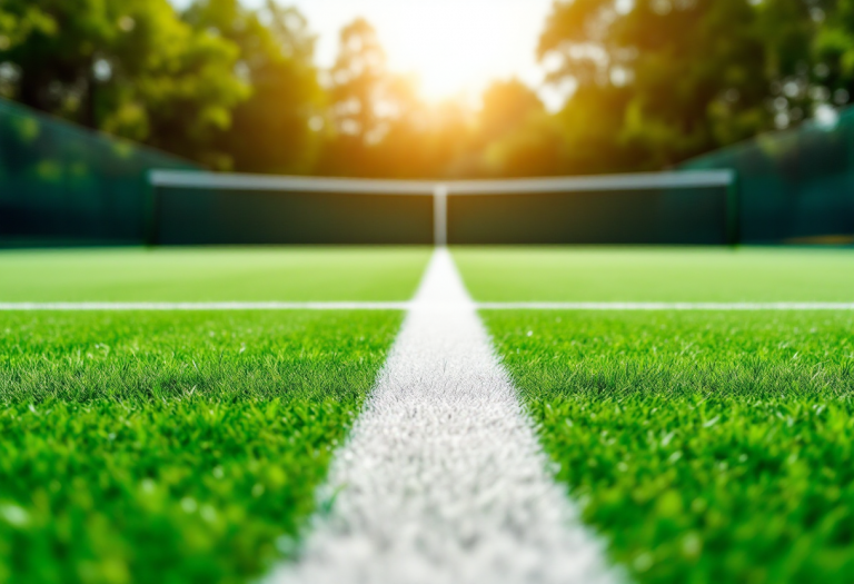 Hugo Gaston durante il torneo di tennis a Parigi