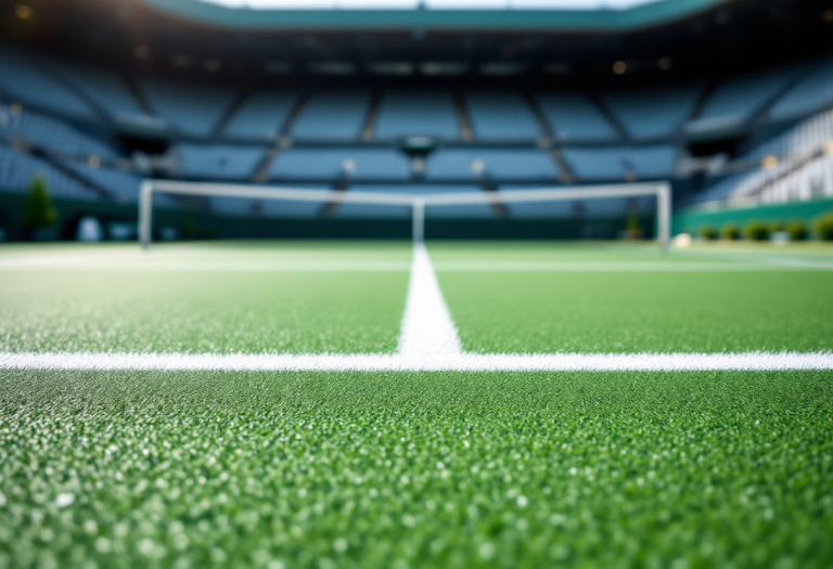 Alcaraz e Sinner in azione durante una partita di tennis