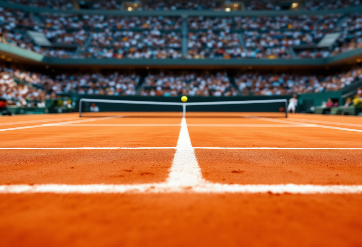 Giocatori in azione al Roland Garros 2023