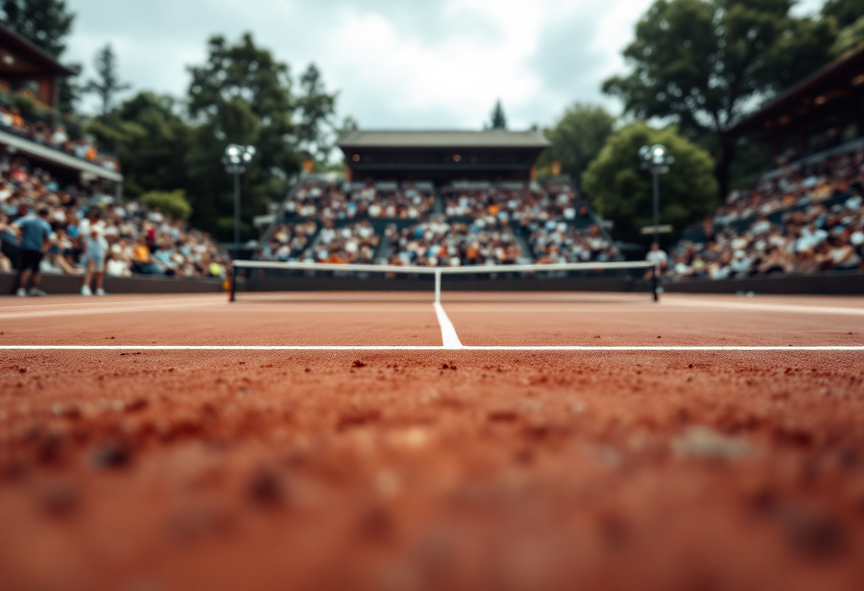 Giocatori pronti per il Roland Garros 2023 a Parigi